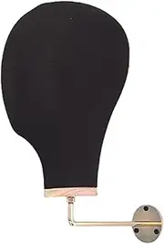 GARENDE Mannequin Head Model Canvas Mannequin Head Sturdy Durable Hat Wig Display Stand Hat Display Head for Home Salon Beginner Shop Props Men, Black