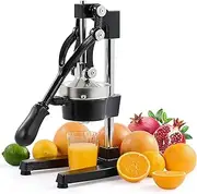CO-Z Hand Press Juicer Machine, Manual Orange Juicer and Professional Citrus Juicer for Orange Juice Pom Lime Lemon Juice, Commercial Lemon Squeezer and Orange Crusher, Easy to Clean, Black