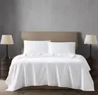 400 Thread Count Cotton Sateen 4Piece Sheet Set Full White