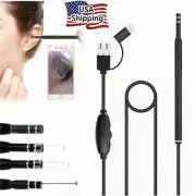 HD LED Endoscope Otoscope Camera Tool Ear Cleaning Wax Pick Cleaner Removal Kit
