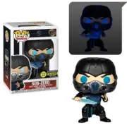 Funko Pop Mortal Kombat Sub-Zero #1057 GITD EE Exclusive with POP Protector