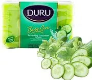 Leona Co Natural Cucumber Soap Bar with Organic Pure - Antioxidant Moisturizing Cold Processed Soap 140g