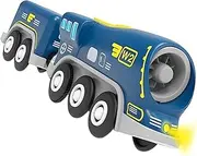 KOMBIUDA Battery Operated Train with Sound and Light Effects Educational and Fun Train Model for Early Learning and Safe for Great Present Idea