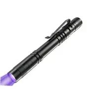 UV Light Flashlight, 395nm Mini Pen Light with Clip, Waterproof 1 Pack Black