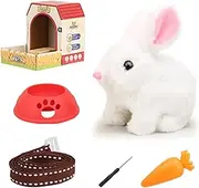 Electric Dog | Barking Plush Electronic Pet - Tail Wagging Pretend Realistic Stuffed Animal Dog with Rope