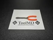 Snap-on Tools USA NEW ORANGE Soft Grip 7" Long Mini Diagonal Cutters 808CF