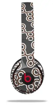 Skin Wrap for Beats Solo Wireless 2 3 4 Locknodes 02 Chocolate Brown SKIN ONLY