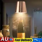 Wireless Bottle Lamp Rechargeable Warm Light & RGB LED Table Lamp (Rose Gold) HO