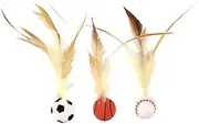 Interactive Feather Ball Toy, Cat Feather Ball Toy for Cats, Kitten, Pet