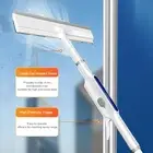 Hot Window Cleaner 2 In 1 Extendable Window Squeegee With Spray Double Sided