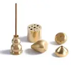 2pcs Brass Incense Burners Stick Holder Mini Home Aromatherapy Insence Burner