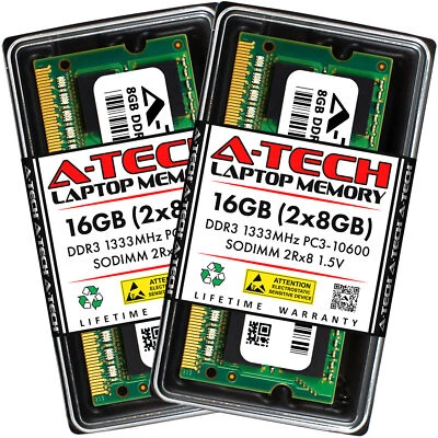 16GB 2x8GB PC3-10600S HP 15-g014dx 15-g018dx 15-g019wm 15-g020ca Memory RAM