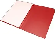 Angoily Leather Certificate Cover Protective Case for Blank Certificates for School Office Use Horizontal Display for Awards Diplomas Red Leatherette Design
