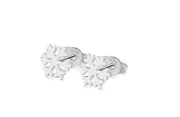 Super Adorable Tiny Snowflake Silver SP Stud Earring