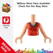 Genuine LEGO™ Light Nougat Torso Mini Doll Girl Red 383 6431423 6449108 New