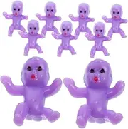 ERINGOGO 50Pcs Tiny Plastic Figurines for Shower Decorations Miniature Adornments for Party Games Safe and Party Supplies for DIY Crafts and Mini House Displays