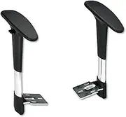 Adjustable T-Pad Arms for Metro Series Extended-Height Chairs, Black/Chrome