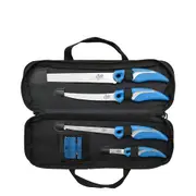 Cuda 6-Piece Knife and Sharpener Set with Carry Case