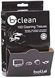 Bolle Pack of 100 Cleaning Wipes for Safety Glasses & Goggles Alcohol and Silicone Free Personal Protective Equipment PPE Safety Workwear Glasses Eye Protection Safety – 1 Pack of 100 Wipes