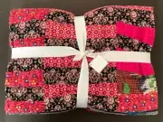 Pottery Barn Pauline Boyd Apple Blossom Patchwork Quilt Handmade ~ New with Tags