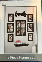 Family 9 Piece Frame Set Modern Wall Design