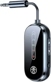 Wireless Transmitter, Digital Audio, 5.12x1.14x0.51 inches, 2-in-1 Converter, Display Adapter Device, 3.5mm Jack Accessory, for Guitar Headphones, Computer Car Use