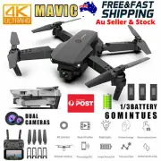 Drone Pro 4K HD & Wifi FPV Foldable Dual Camera RC Quadcopter w 3 Battery Bag