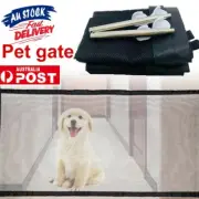 Dog Gate Barrier Mesh Safe Pet Safety Enclosure Anywhere Magic Guard Install NV