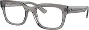 [Ray-Ban] RX7217 Eyeglasses Bundle: RX 7217 CHAD 8263 Chad Transparent Grey and Universal Anti-slip Silicone Leash, Chad Transparent Grey