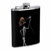 Ginger Skeleton Fashion Em1 Flask 8oz Stainless Steel Hip Drinking Whiskey