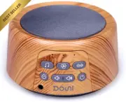 White Noise Machine, 27 Soothing Sounds, Timer, Memory Function, Wood Grain