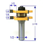 1PC 1/2" Shank Tongue & Groove Assembly Router Bit sct-888