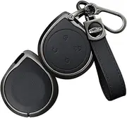 ontto Alloy Leather Key Fob Cover Fit for Great Wall Mountains Seas POER Truck GWM P Series Pickup 2023 Remote Key Shell case keyring Key holder bag keychain accessories