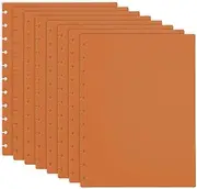 uxcell 4 Pair Discbound Notebook Cover, 8.74" x 11.26" Letter Size PP Disc Planner Cover for Arc Notebook Happy Planner Office Product, Brown