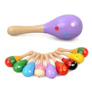 10pcs Wooden Sand Hammer Sound Board Toy for Kids and Infants Sensory Egg2979