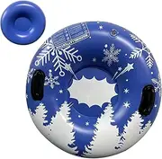 Snow Sled - Kids Inflatable Snow Tube PVC | Thickened Heavy Duty Sleds for Winter, Cold-Resistant 35.4 Inch Snow Tube for Winter Outdoor Sports