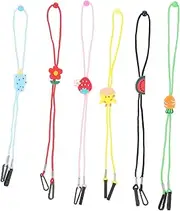 Ipetboom 6Pcs Adjustable Lost Mask Chains for Adults Multi Function Convenient Mask Cords for Outdoor Activities and Daily Use Fashionable Design with Lovely Look