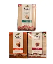 3 Dove Holiday Treats Beauty Bar Soap Deep Nourishment LIMITED EDITION 2pk