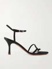 [Emme Parsons] Emme Parsons - Loop Satin Sandals - Black - IT40 IT 40 Black