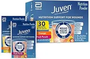 Juven Therapeutic Nutrition Drink Mix Powder for Wound Healing Support, Includes Collagen Protein, Orange and Fruit Punch, 30 Count