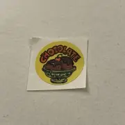 Vintage Scratch N Sniff Chocolate Scent Sticker G5