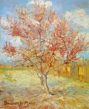 USA - DIY Paint by Number Kit Acrylic Painting Home Decor - Pink Peach Trees