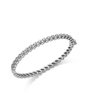 Roberto Coin 18K White Gold Diamond Marquesa Bangle Bracelet