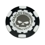 Harley Davidson Motorcycles Clay Poker Chip - Golf Ball Marker Card Guard