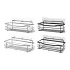 Sturdy Stainless Steel Shower Organizers Adhesive Shelf For Bathroom Storage