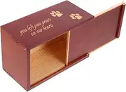 LIGHTAOTAO Wooden Pet Urn for Ashes Elegant Cremation Memorial Box for Dogs and Cats Durable Wooden Cinerary Casket for Pet Ash Storage and Lasting Memories