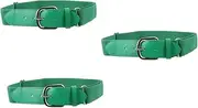 [KOMBIUDA] Baseball Belt Ratchet Belt Elastic Belt Belts Belt Bridge for Men Women's Belt While Belt Waist Belt But Belt Belt Softballs Belt for Women Football Girdle Alloy Dark Green