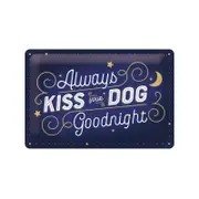 Nostalgic-Art Medium Sign Kiss Your Dog