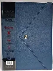Debden Press Closure Tri-Fold Portfolio, Size A4, Navy Blue