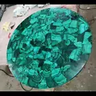 Malachite Round Table Top / Dining Table Top / Coffee Table Top, Home Decor